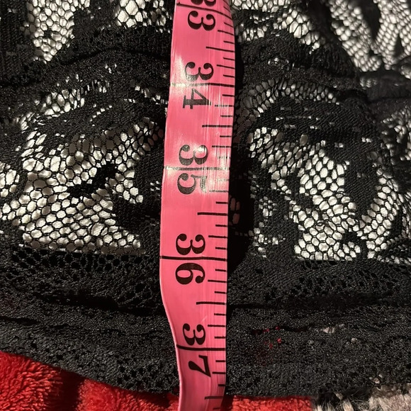 Nordstrom black Lace knee length Dress Sz Small - Picture 8 of 10